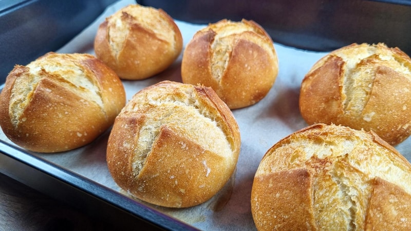 Crispy Semolina Bread Rolls - Airy and Absolutely Perfect