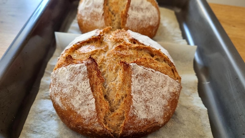 Quick Rye Bread with Starter - Crispy & Flaky